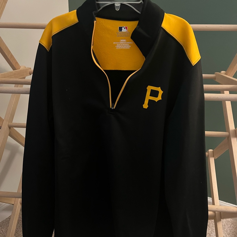 MLB Black Jacket with Yellow Accents